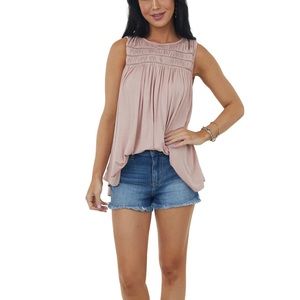 NWT—Woman’s Blush Textured Tank Top
